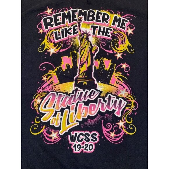 World Cup Shooting Stars NYC Taxi Graphic T-Shirt Black Short Sleeve Size Large - Picture 4 of 4